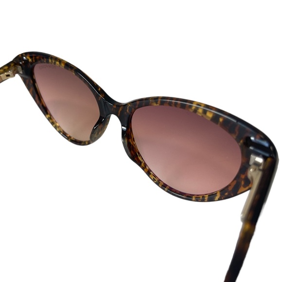 Tom Ford Women’s Sunglasses TF869 Cat Eye Yellow Havana lens Gradient - Picture 9 of 12